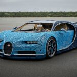 Bugatti Chiron fabricado con piezas de Lego