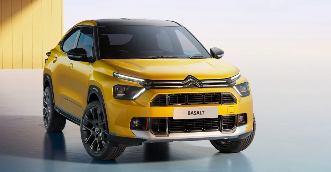 Citroën Basalt Vision de color amarillo